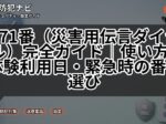 171番(災害用伝言ダイヤル)完全ガイド|使い方・体験利用日・緊急時の番号選び