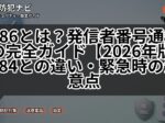186とは?発信者番号通知の完全ガイド【2026年版】184との違い・緊急時の注意点