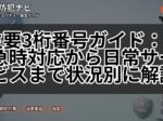 主要3桁番号ガイド：緊急時対応から日常サービスまで状況別に解説