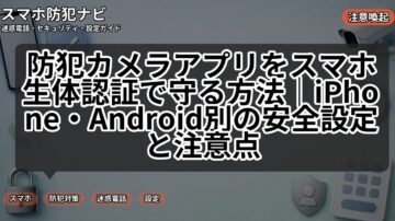 防犯カメラアプリをスマホ生体認証で守る方法｜iPhone・Android別の安全設定と注意点
