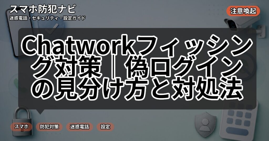 Chatworkフィッシング対策｜偽ログインの見分け方と対処法